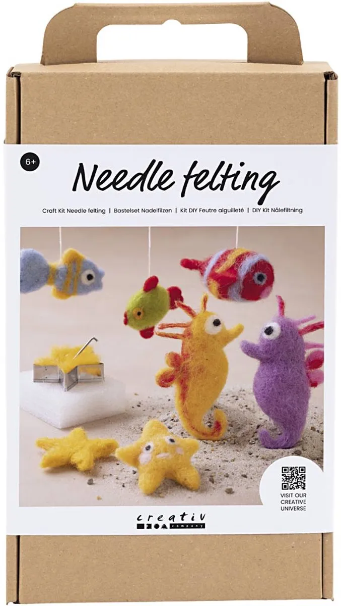 Creativ Company Startersset Naaldvilten Onderwater Dieren - Multicolor