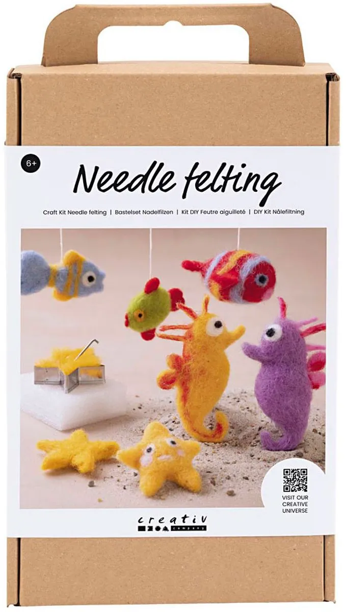 Creativ Company Startersset Naaldvilten Onderwater Dieren - Multicolor