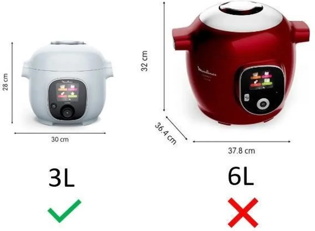 Moulinex Cookeo Mini CE880410 Multicooker 3L - 900W - Lichtblauw