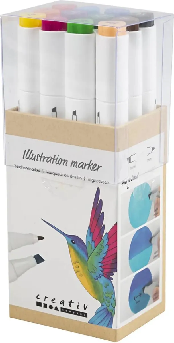 CC Alcoholmarkers Set 12 stuks