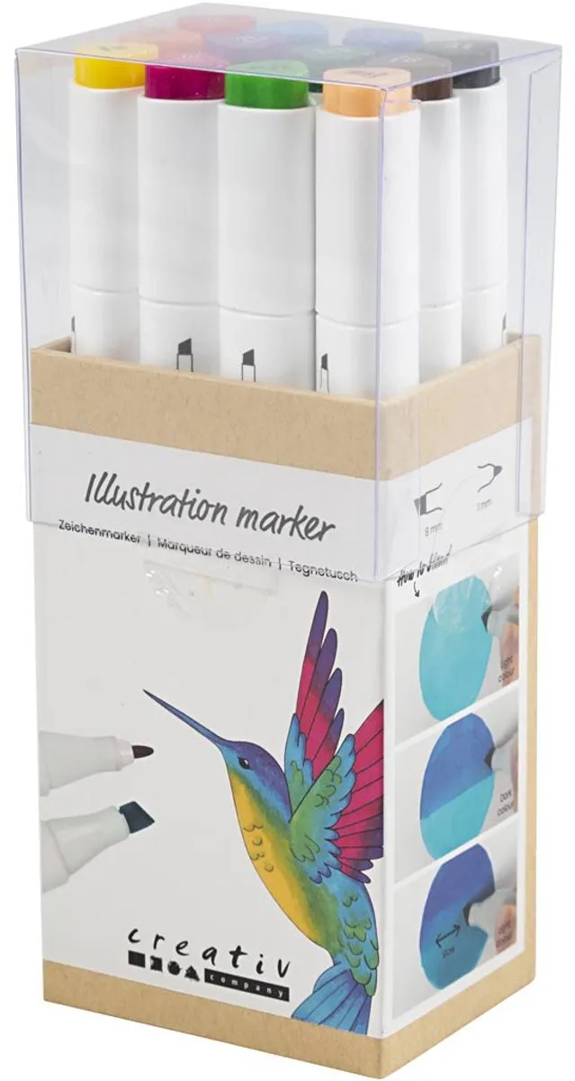 CC Alcoholmarkers Set 12 stuks