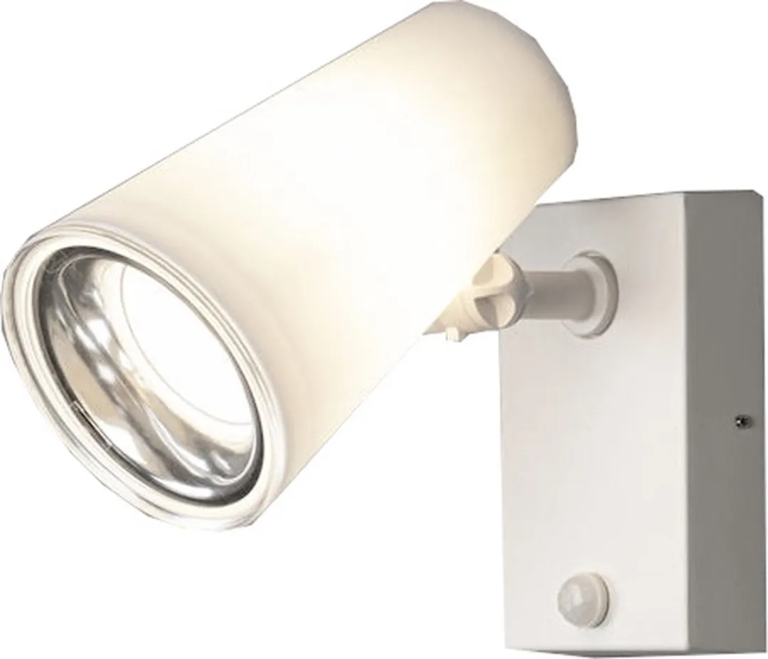 Konstsmide Fano Sensor Wandlamp 25W - Staal - Wit