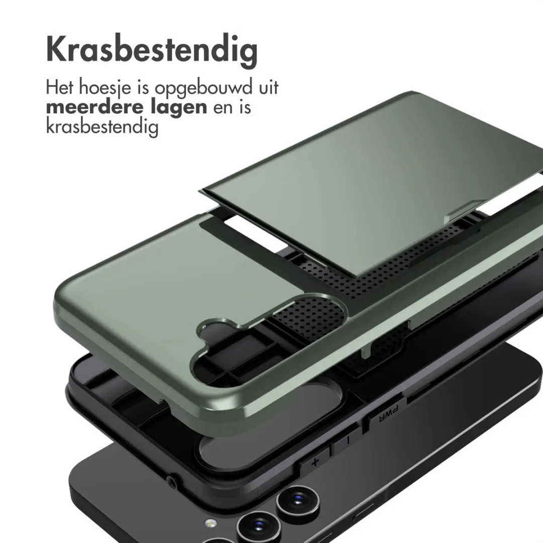 Imoshion Hoesje Samsung Galaxy A55 - Donkergroen - 2 Pasjes