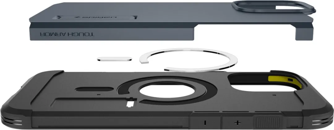 Spigen Tough Armor ACS08147 Hoesje - iPhone 16 Pro - Grijs