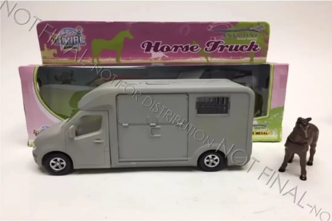Kids Globe Die-cast Paardentruck 1:32 Roze - MPN 510212