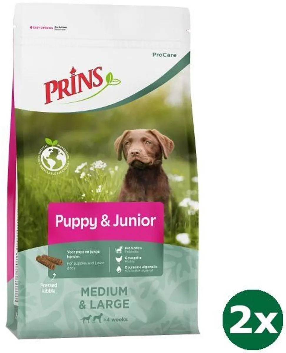 Prins ProCare Puppy/Junior Hondenvoer 2x20kg