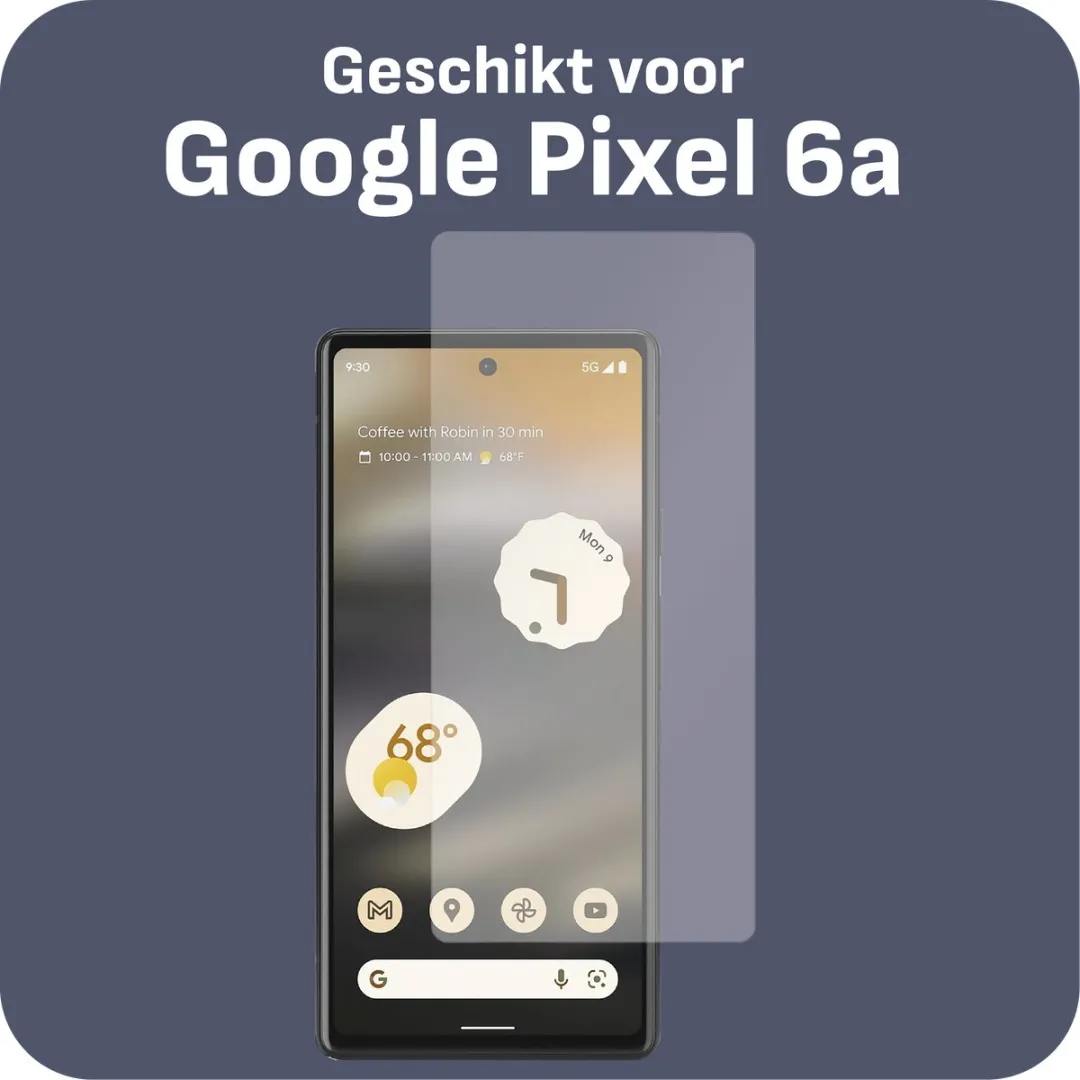 Just in Case Cazy Screenprotector Google Pixel 6a - 1 Stuk