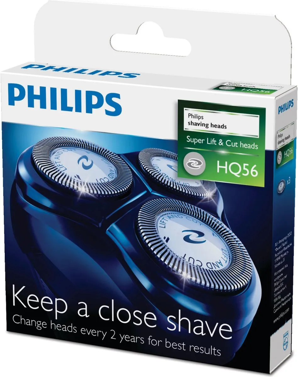 Philips HQ56/50 Scheerkoppen - 3 Mesjes - Zilver