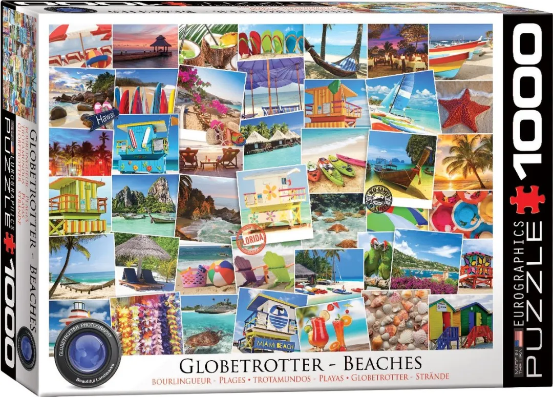 Eurographics Globetrotter Beaches Puzzel 1000 Stuks