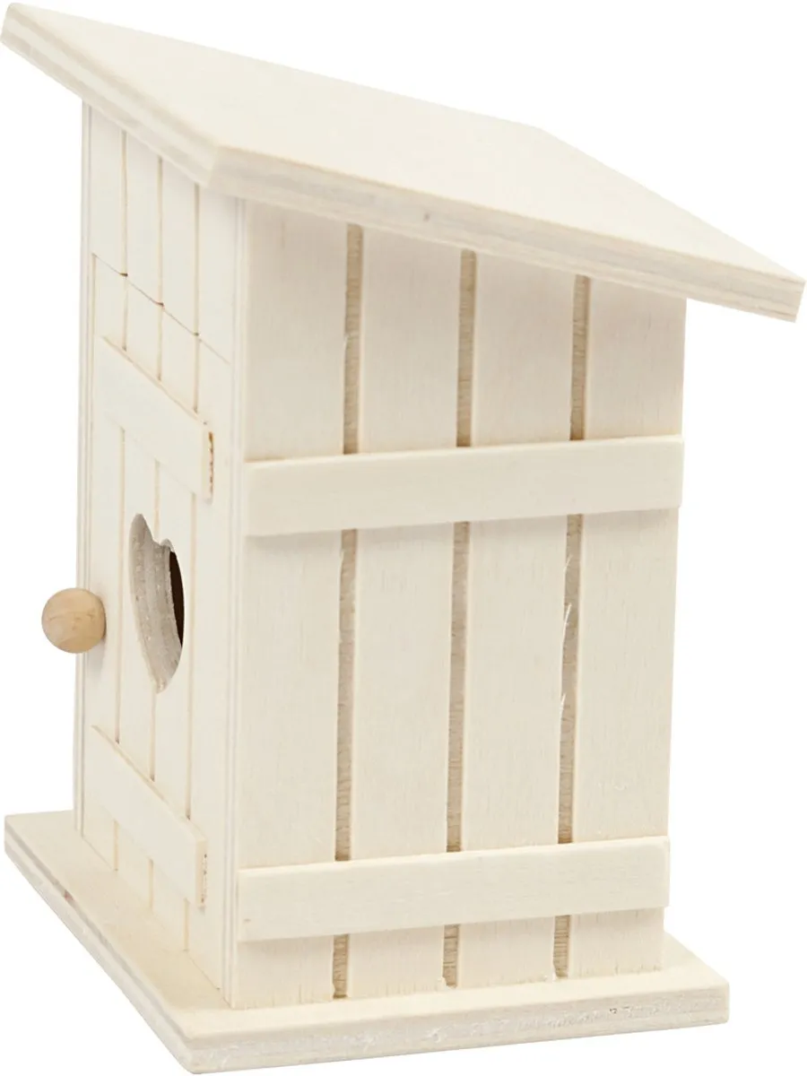 Creativ Company Triplex Toilethuis 8x6,5cm - Naturel