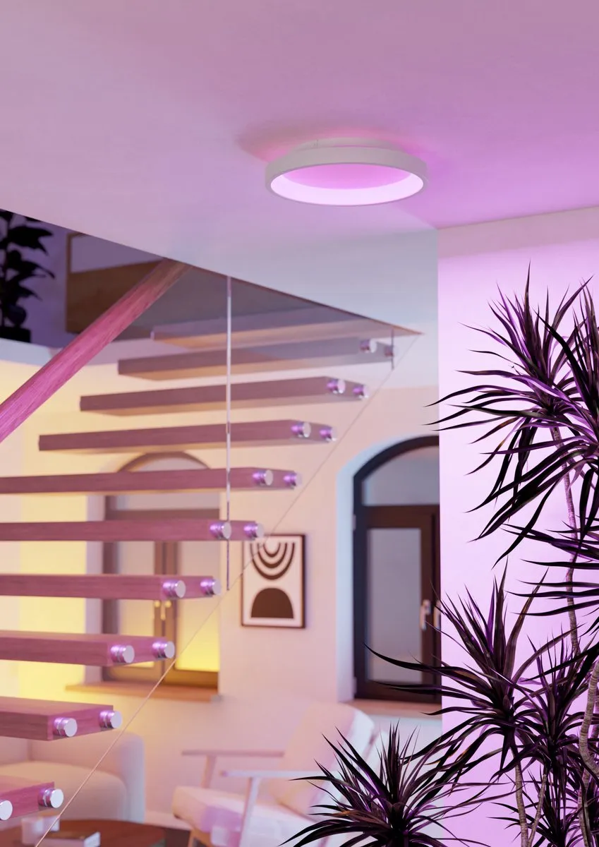 EGLO connect.z Loretello-Z Smart Plafondlamp Ø35cm - Wit - RGB & Wit - Zigbee