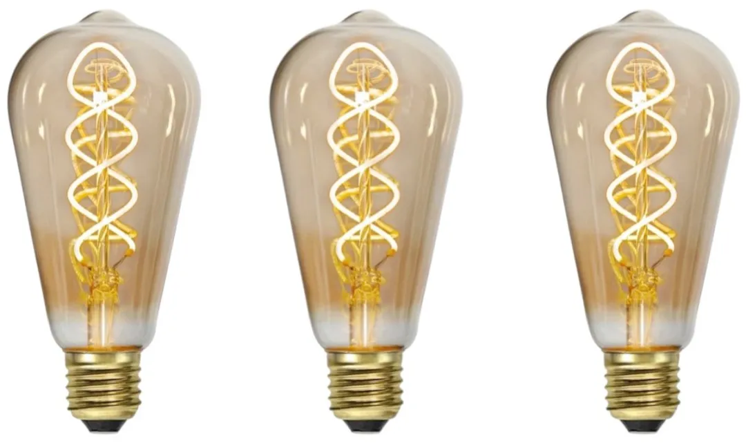 Star Trading Edison Druipvormlamp E27 3.2W - 3 Stuks