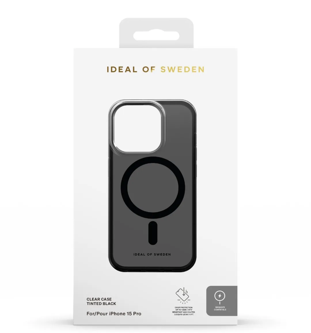 iDeal of Sweden Clear Case MagSafe iPhone 15 Pro - IDCLCMS-I2361P-470 - Tinted Black - afbeelding 5 van 6