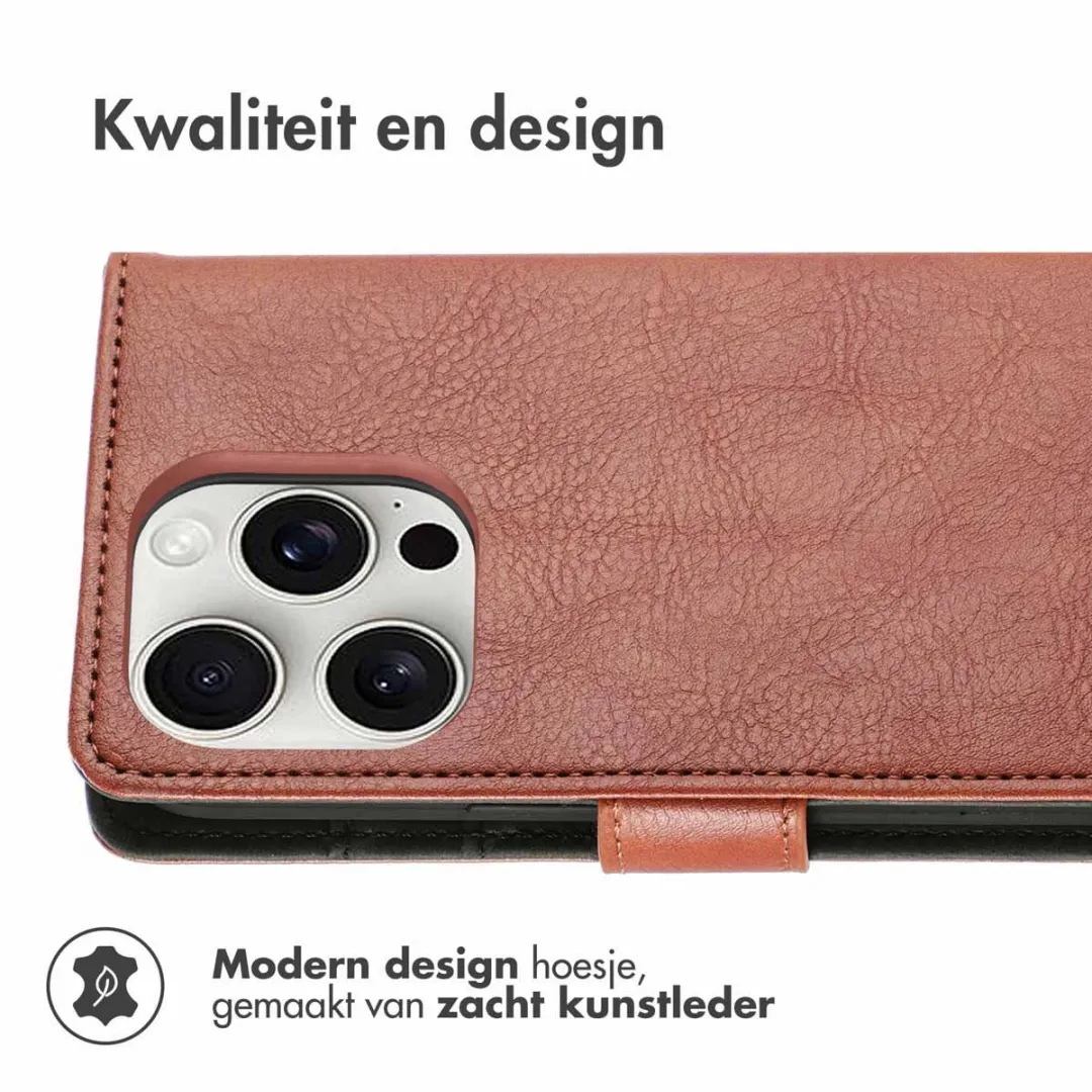 Imoshion Hoesje iPhone 16 Pro Max - 3 Pasjes - Bruin