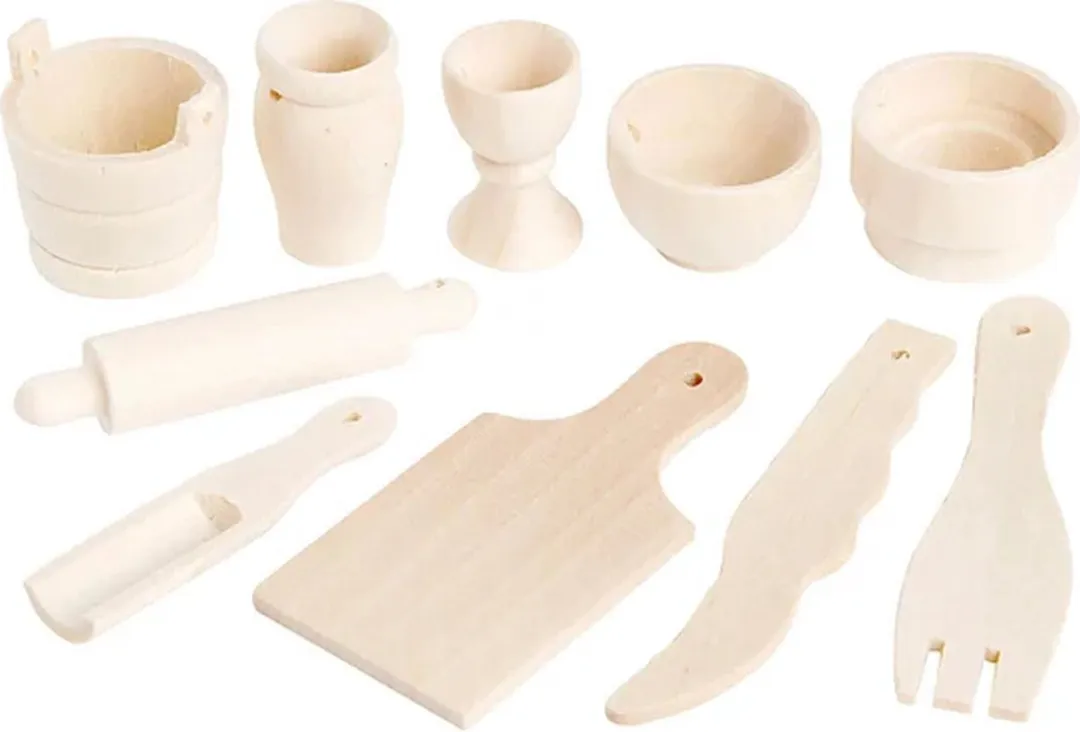 Creativ Company Keukengerei 40-60mm - 10 Stuks