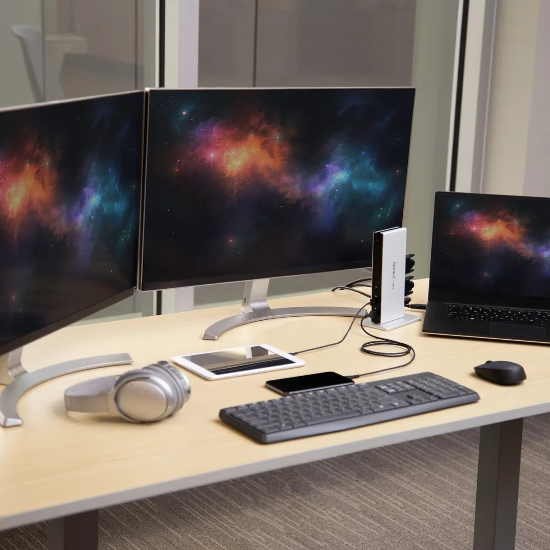 Startech USB3SDOCKDD DVI Dual Monitor Docking Station - Zwart