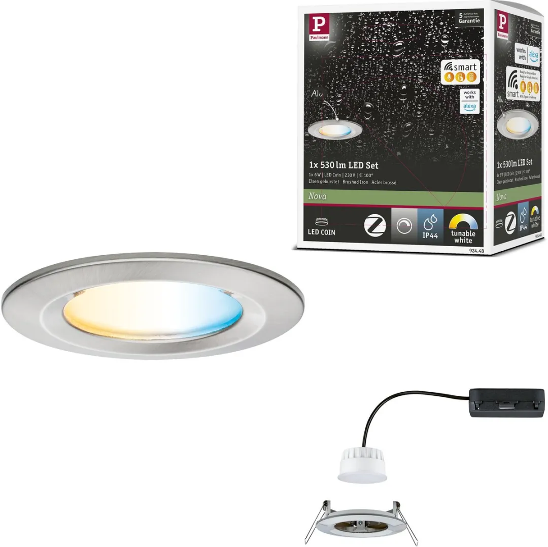 Paulmann Nova Coin LED-inbouwlamp 6W Tunable White 530lm IP44
