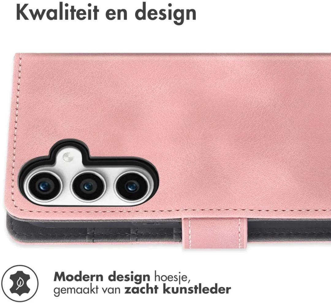 Imoshion Bookcase Hoesje Samsung Galaxy S23 FE - 3 Pasjes - Roze