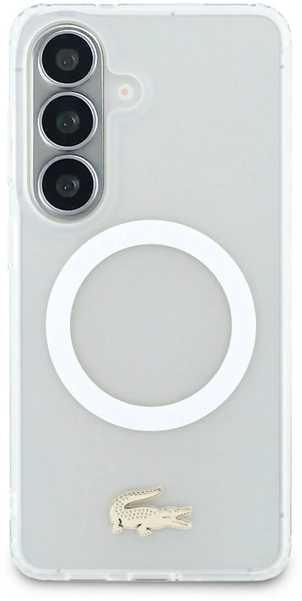 Lacoste Telefoonhoesje Galaxy S26 - MagSafe - Wit