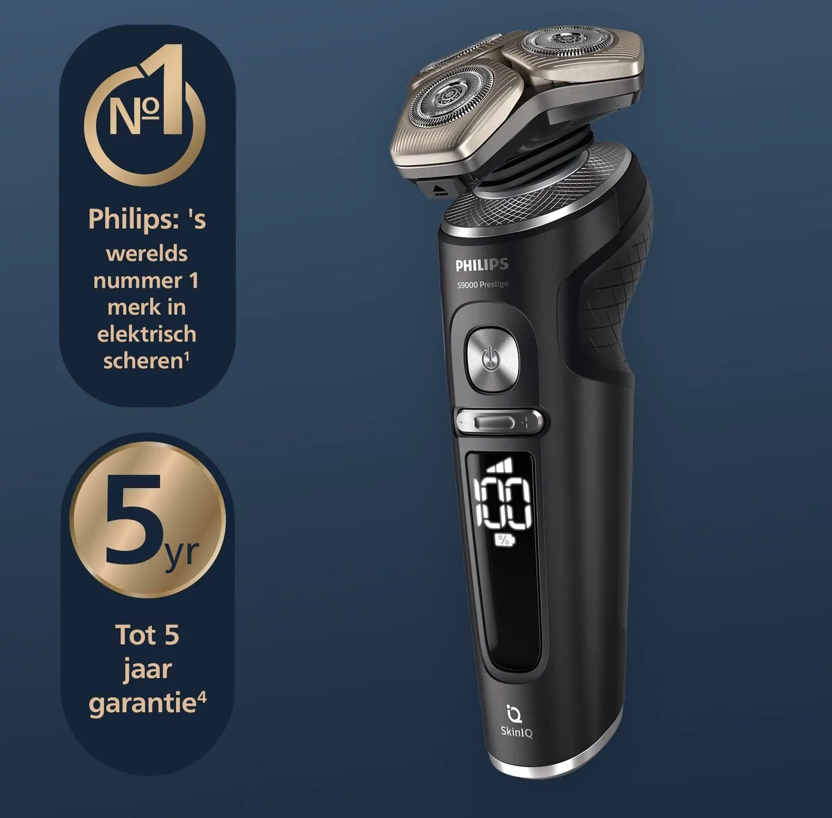 Philips Shaver S9000 SP9840/31 - Elektrisch scheerapparaat - Grijs