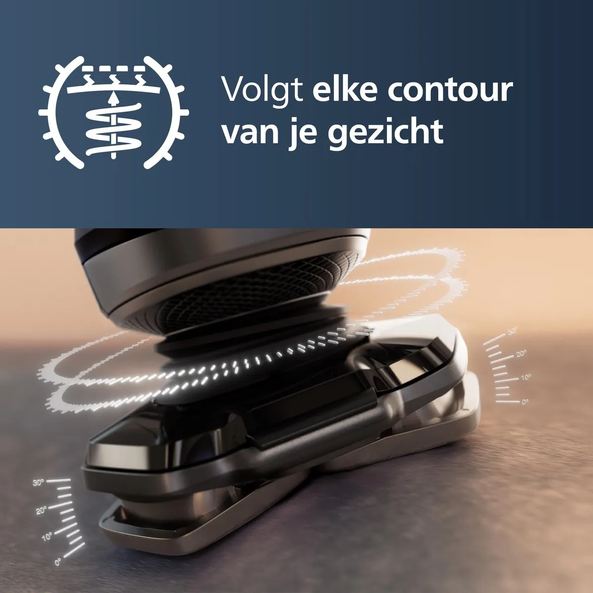 Philips Shaver S9000 SP9840/31 - Elektrisch scheerapparaat - Grijs