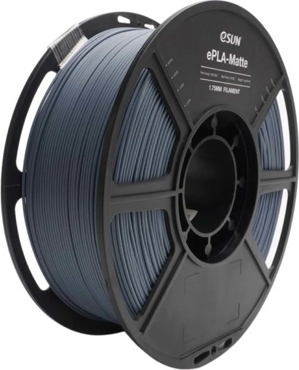 ESUN ePLA-Matte Donkergrijs 3D Printerfilament 1kg - 1.75mm - afbeelding 6 van 6