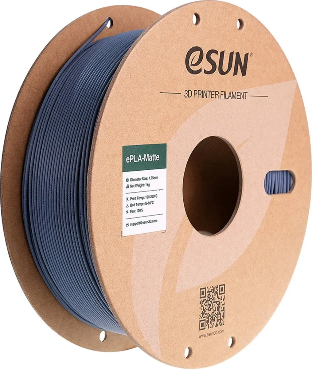 ESUN ePLA-Matte Donkergrijs 3D Printerfilament 1kg
