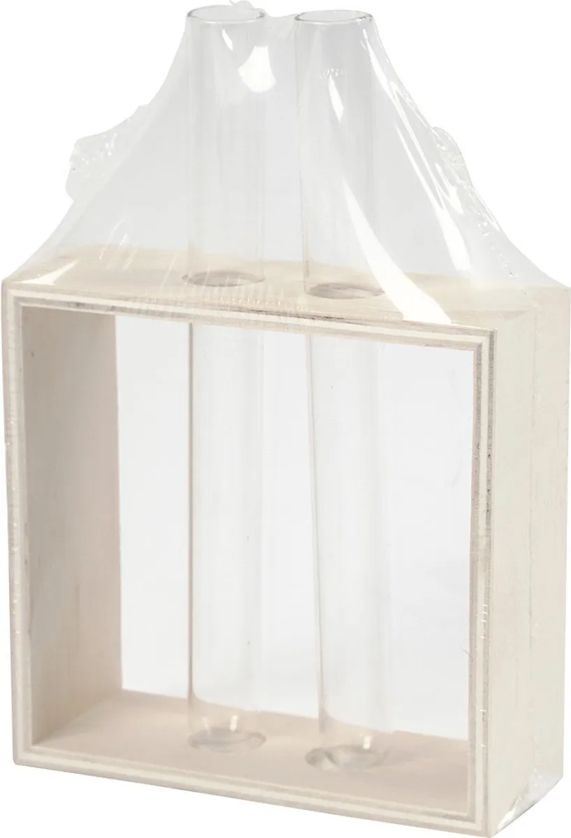Creativ Company Triplex Rek Reageerbuizen 10,5x15cm - Naturel