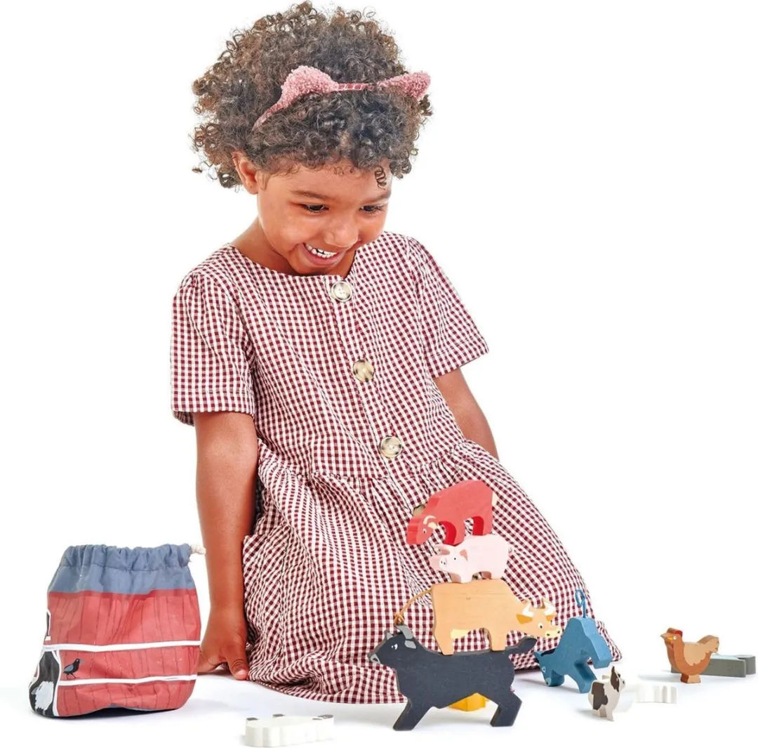 Tender Leaf Toys Stapelaar Boerderijdieren 4608480