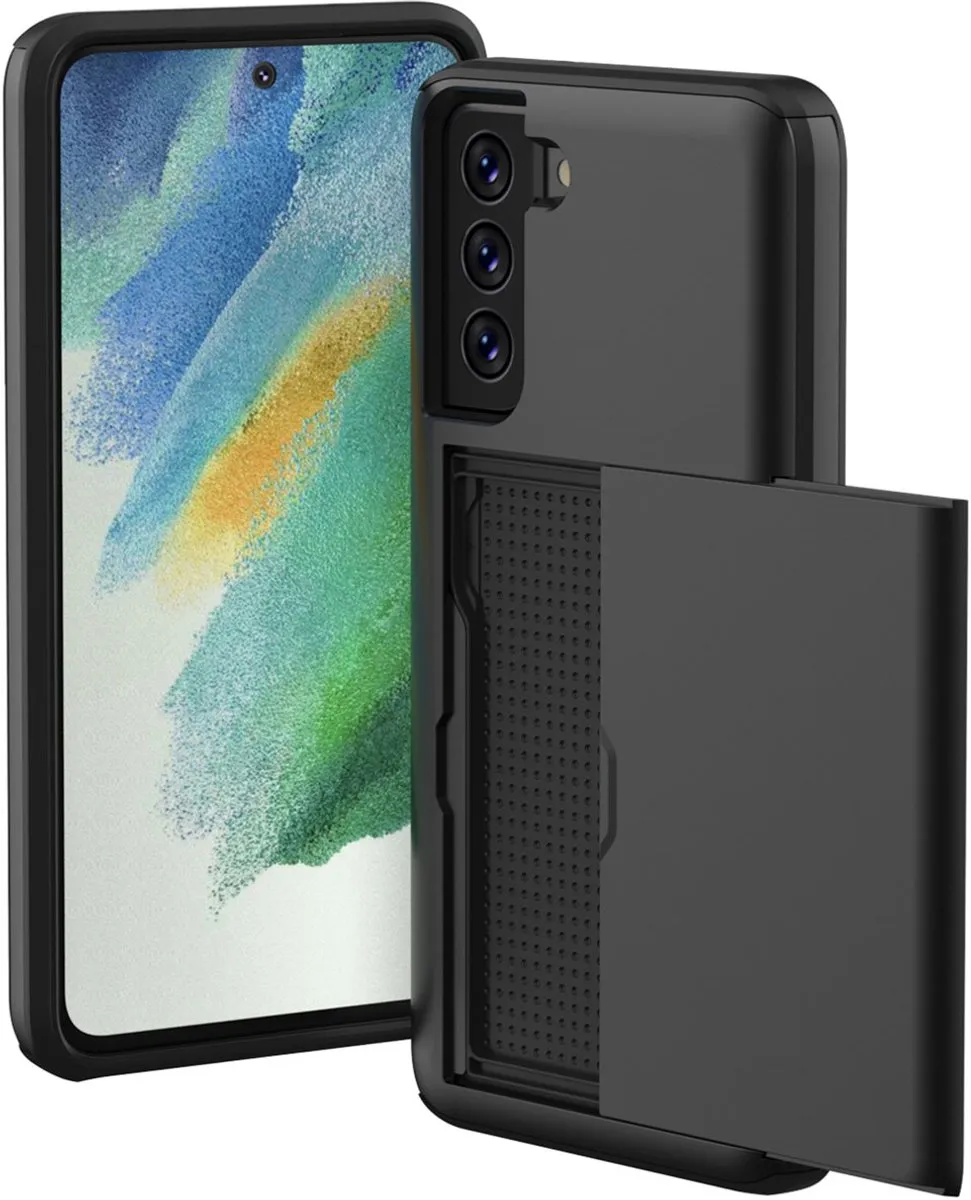 Imoshion Hoesje Samsung Galaxy S21 FE - Pasjeshouder Zwart