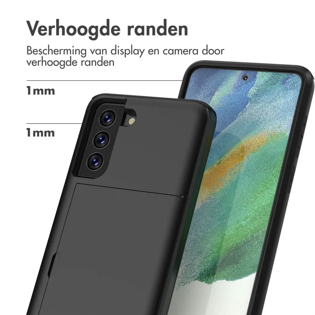 Imoshion Hoesje Samsung Galaxy S21 FE - Pasjeshouder Zwart
