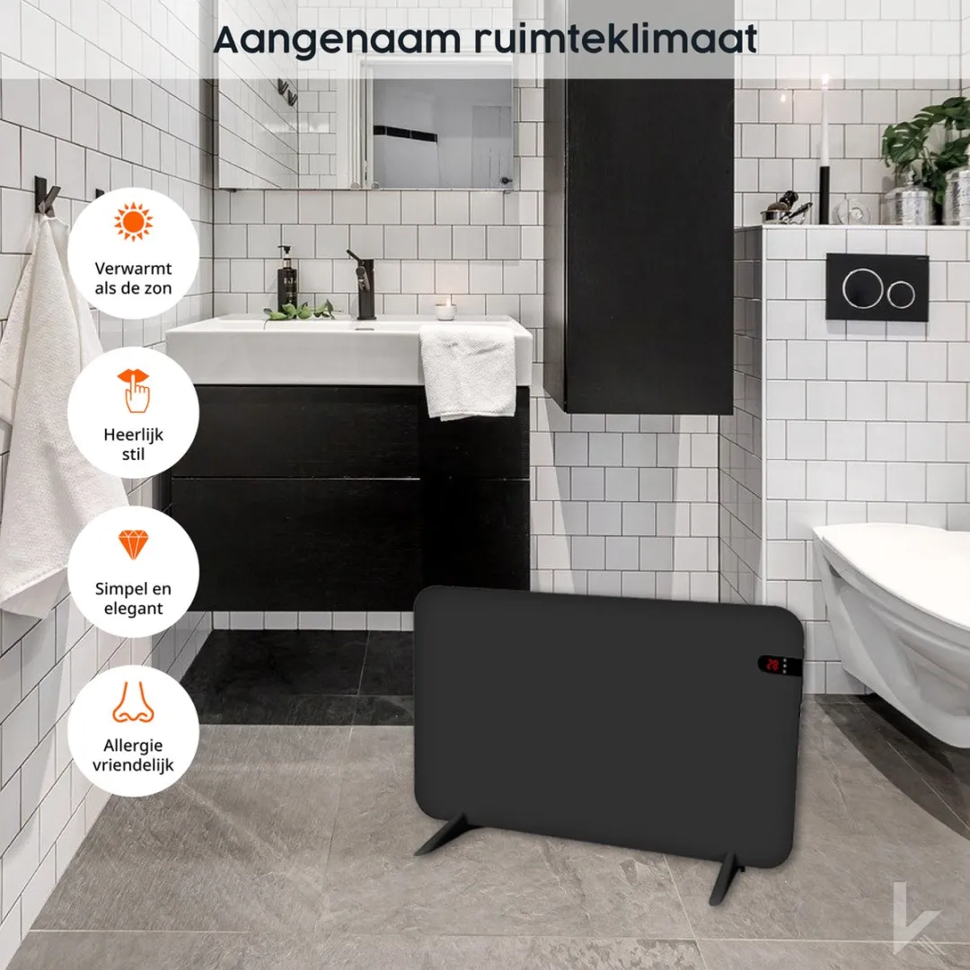 Könighaus Smart Dual 4063724080518 Infraroodverwarming 450W - Zwart