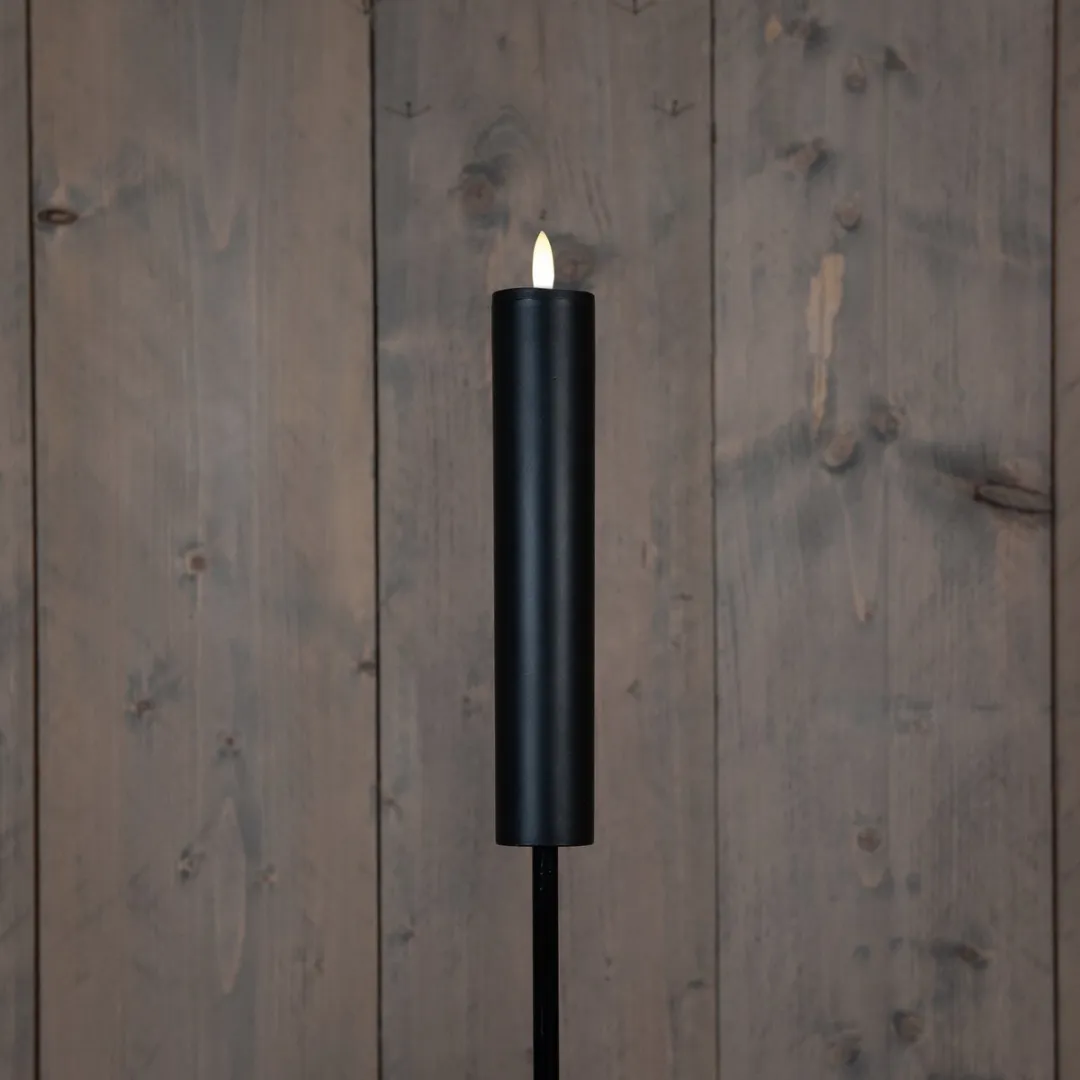 Anna’s Collection Solar Kaars Fakkel 8x - Zwart