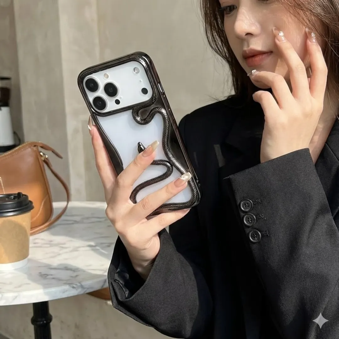 NUVEX iPhone 17 Slang Design Hoesje - Zwart