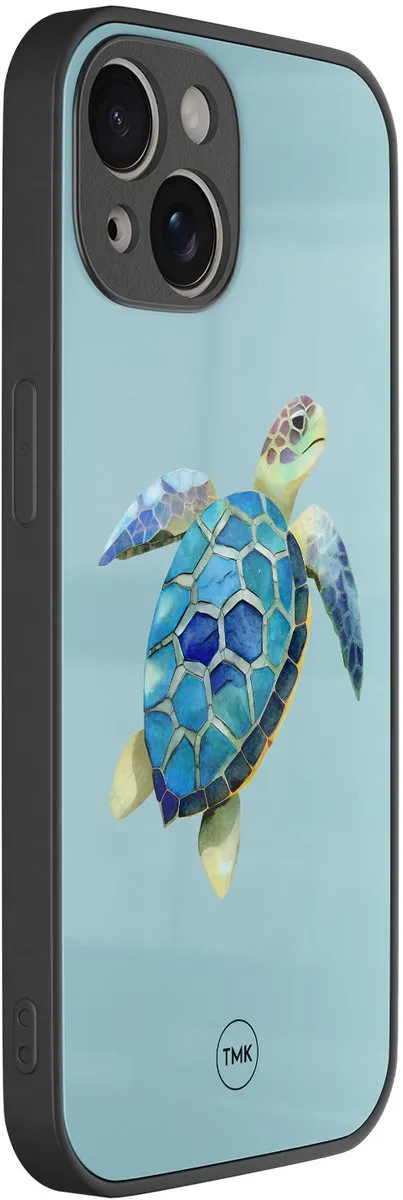 Casevibes iPhone 13 Hoesje Schildpad Blauw - TPU