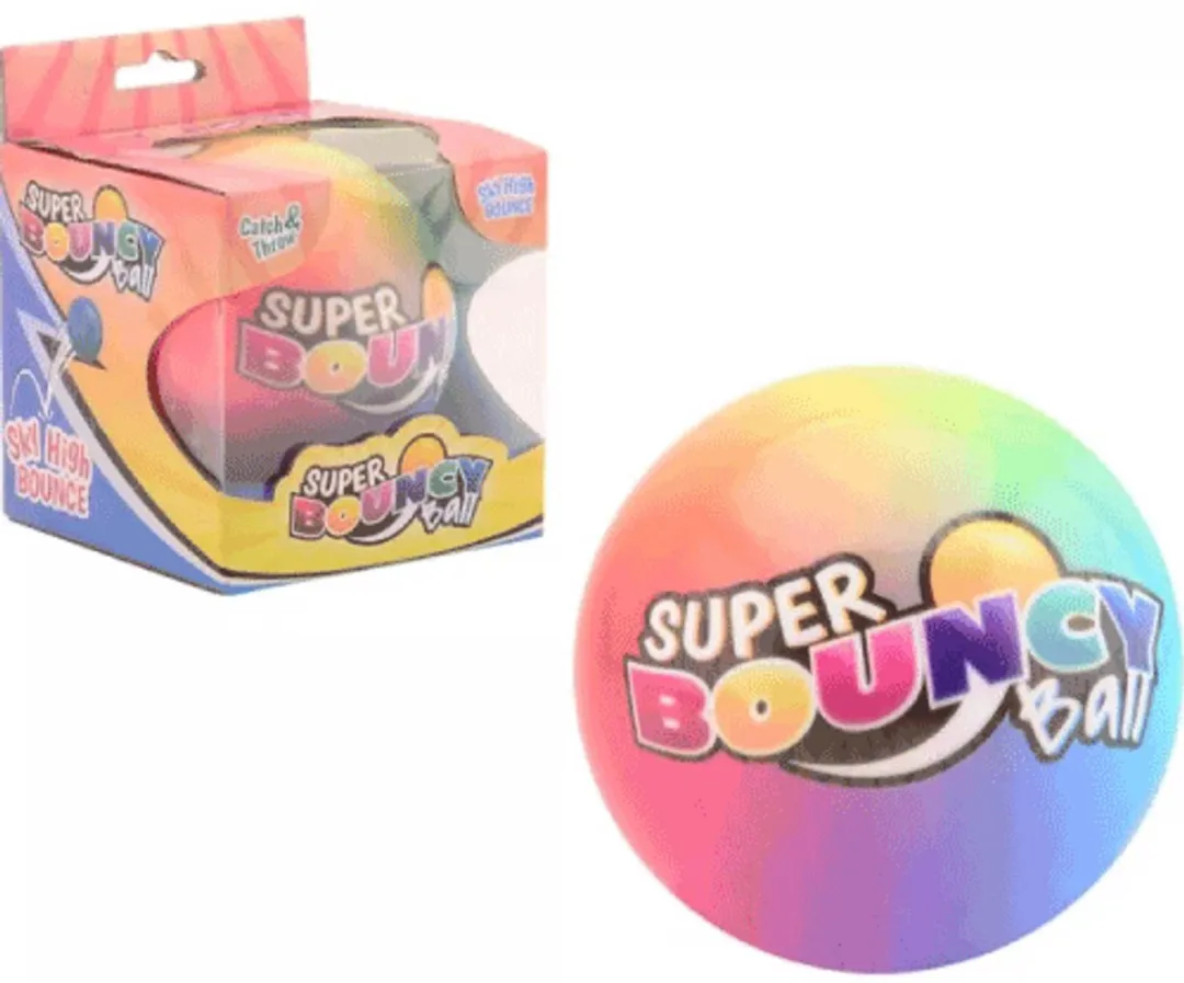 Johntoy HOT Sports + Toys Stuiterbal 10cm - Multicolor
