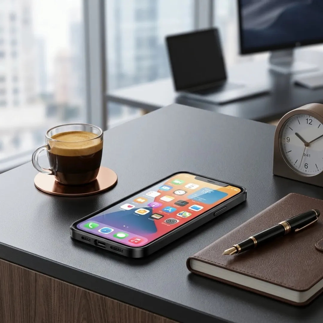 NUVEX iPhone 12 Hoesje - Zwart Transparant