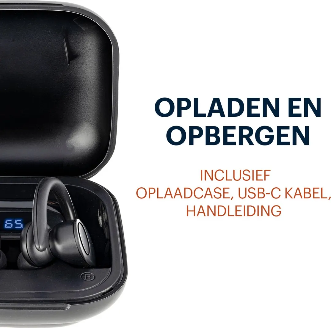 Grundig 59666 True Wireless Oordopjes - 30 uur - Zwart