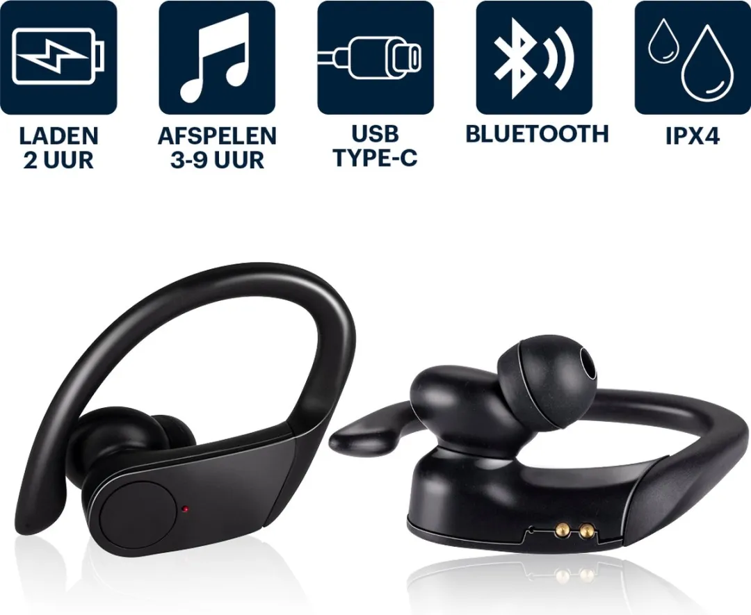 Grundig 59666 True Wireless Oordopjes - 30 uur - Zwart - afbeelding 6 van 6