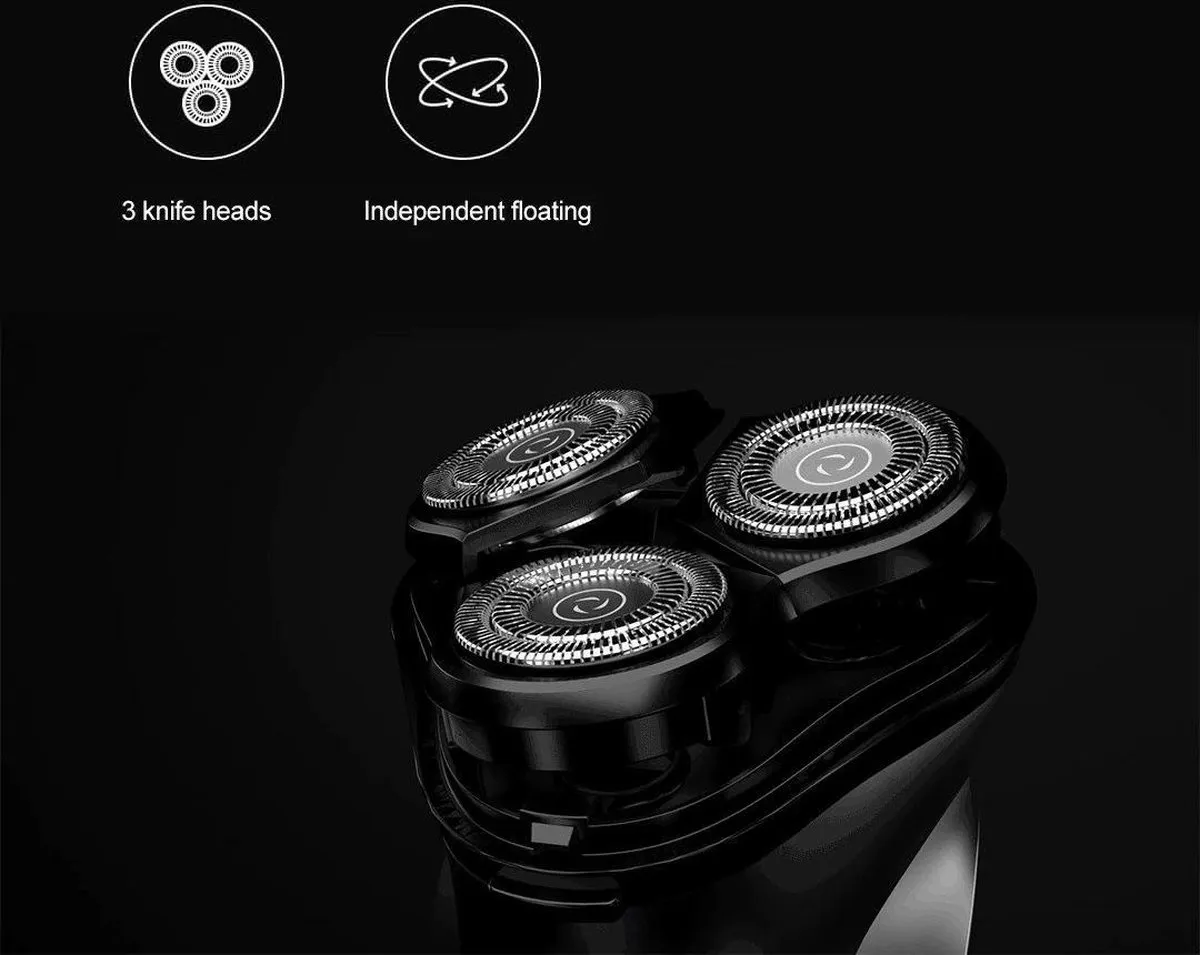 Xiaomi Blackstone-C Scheerapparaat - 3 Dimensionale Scheerkoppen - Zwart