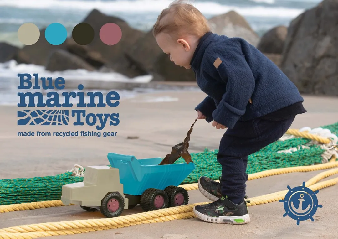Dantoy Blue Marine BIO Vrachtwagen 4935 - Blauw Bruin - afbeelding 6 van 6