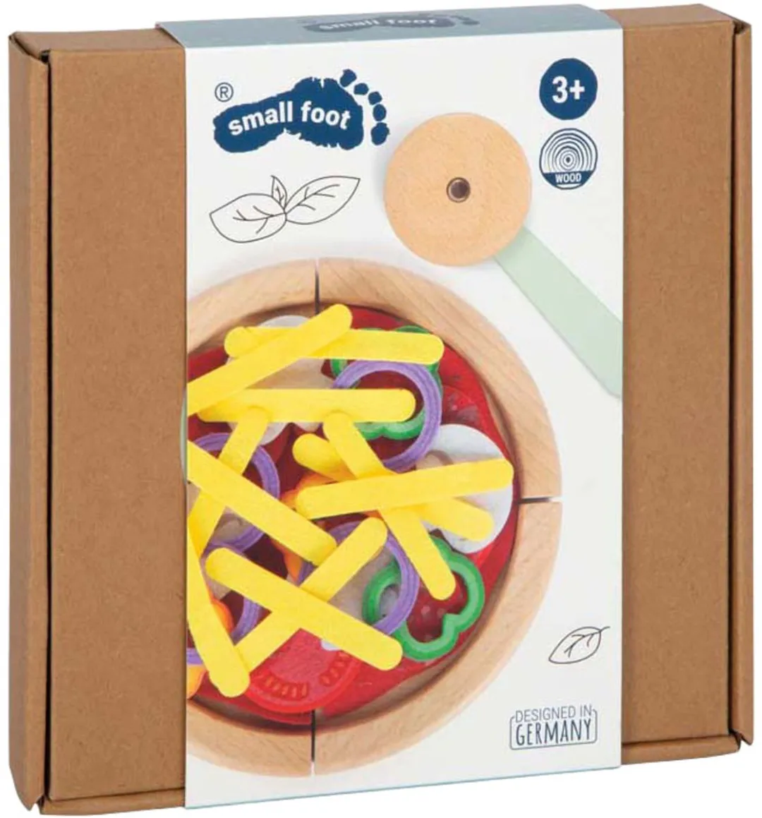 Small Foot Pizzaset - Multi kleuren
