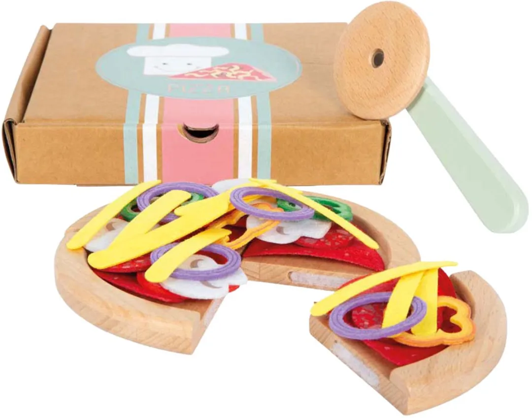 Small Foot Pizzaset - Multi kleuren