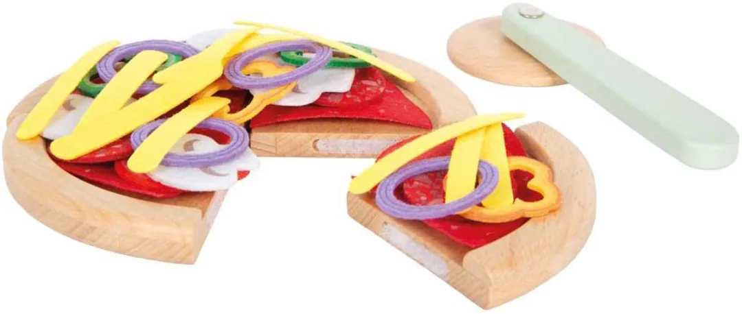 Small Foot Pizzaset - Multi kleuren