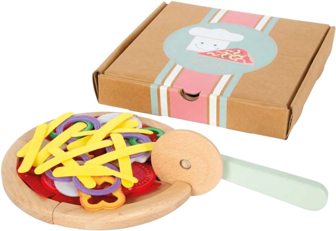 Small Foot Pizzaset - Multi kleuren