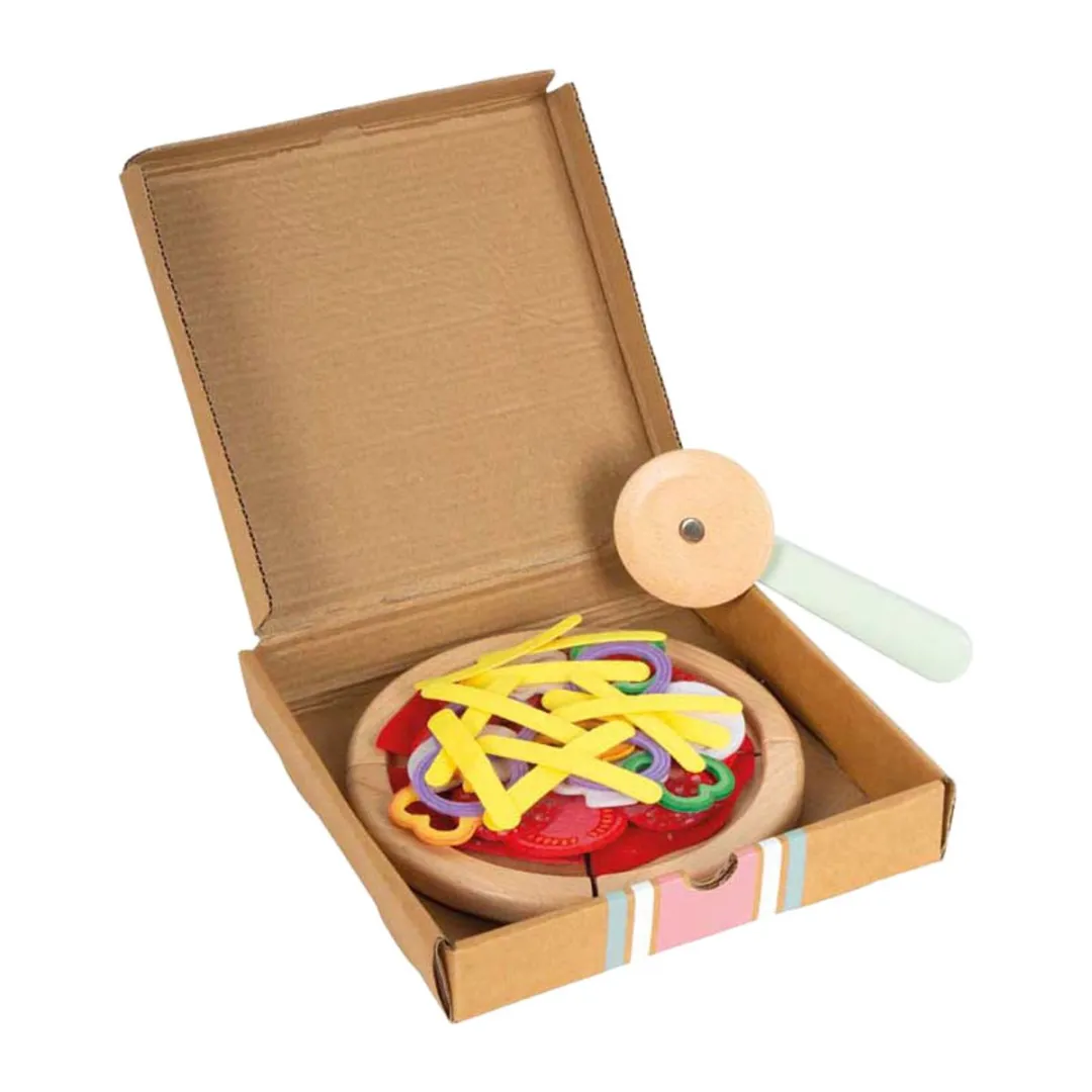 Small Foot Pizzaset - Multi kleuren