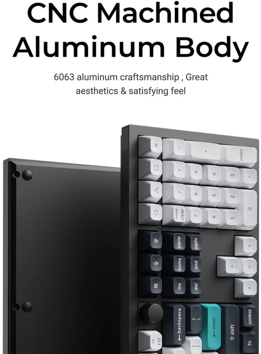 Keychron Q6 Max Q6M-M4 Toetsenbord - Banana Switch - Zwart
