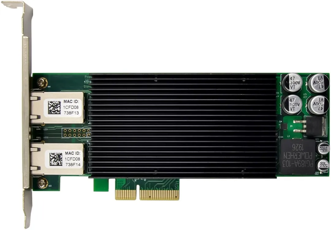 InLine Dual Gigabit Netwerkkaart 51125P - PCIe x4 PoE+