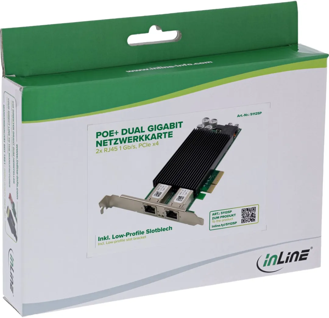 InLine Dual Gigabit Netwerkkaart 51125P
