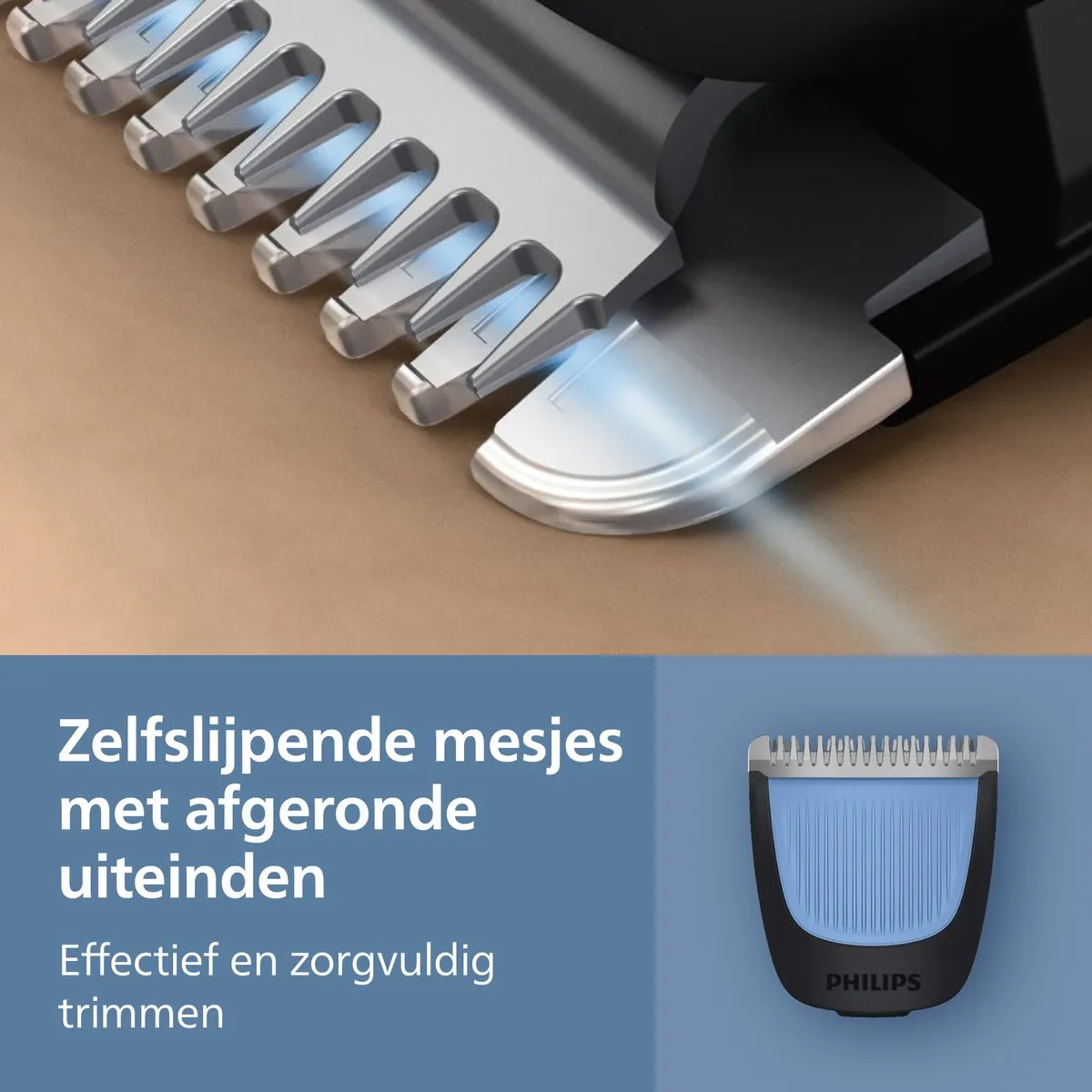 Philips Series 3000 BT3620/15 Baardtrimmer - 2 Opzetkammen - Waterproof